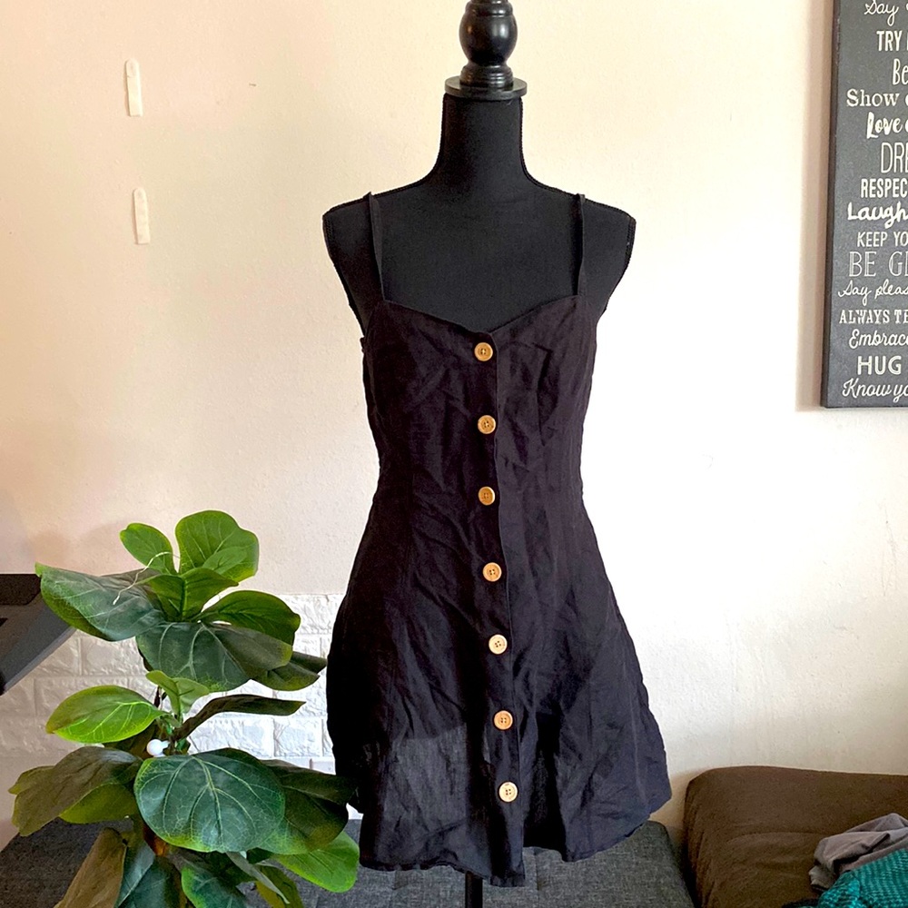 Urban Outfitters Button-down Denim Short Dress